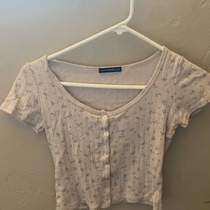 Brandy Melville pink floral top!